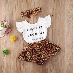I GOT IT FROM MY MAMA- LEOPARD SET